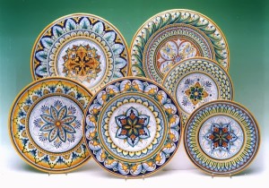 Deruta hand-painted designs