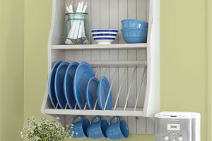 Plate rack storage to avoid surface scratching.