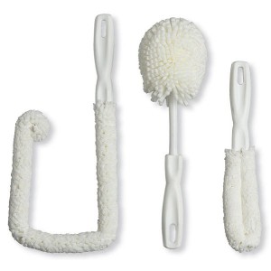 Brushtech wine glass and decanter cleaning brushes
